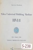 Sykes-Sykes V10A, Vertica Gear Generator Machine, Operator\'s Handbook Manual Year 1952-V10A-04